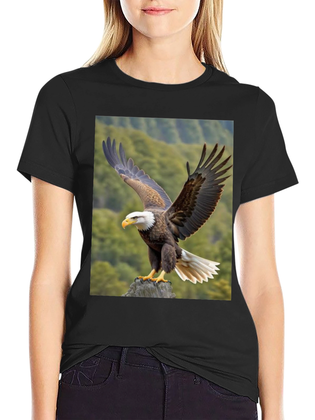 Eagle Graphic T-Shirt - Nature Print Tee