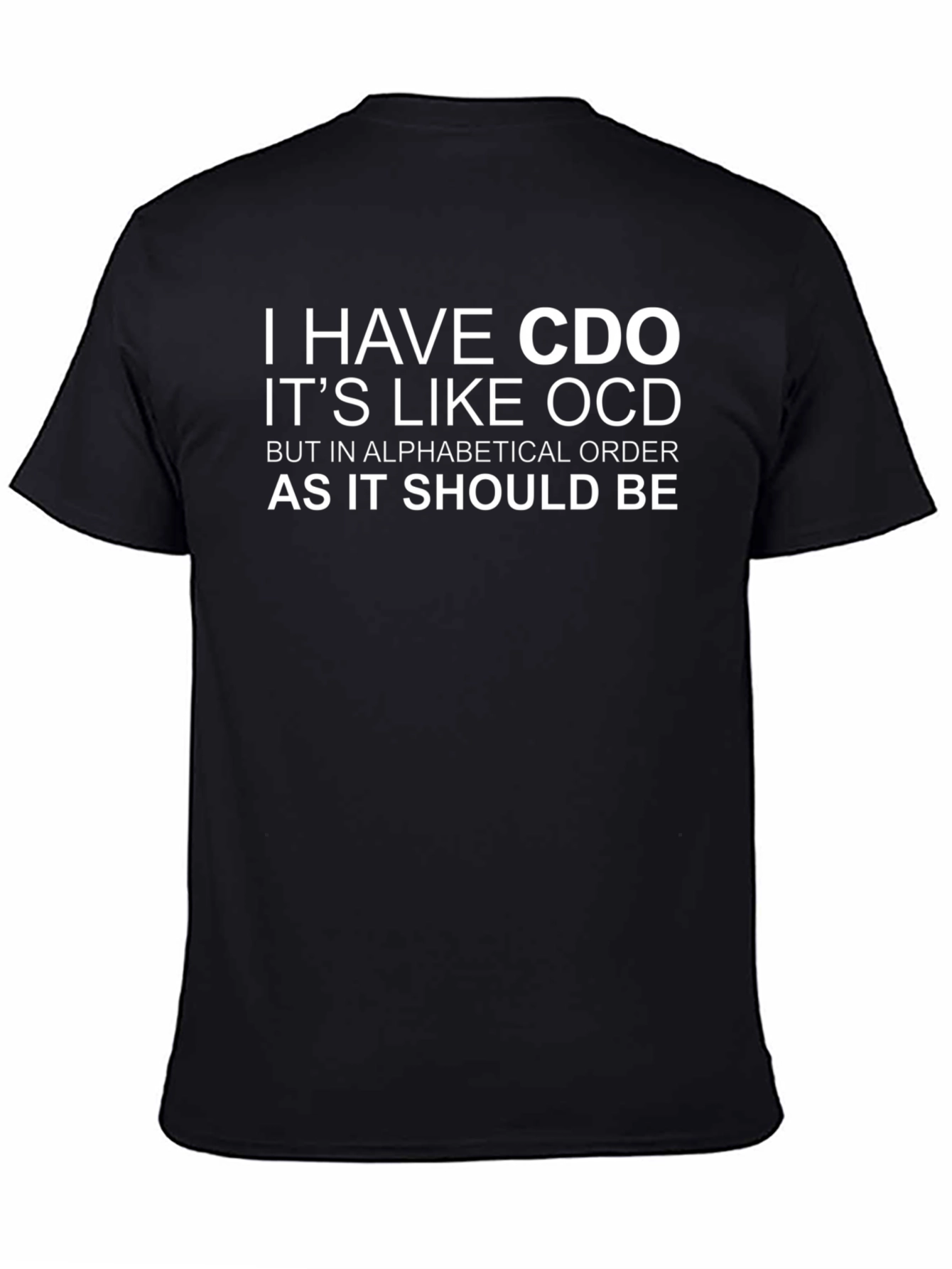 CDO Alphabetical Order Funny Graphic Tee