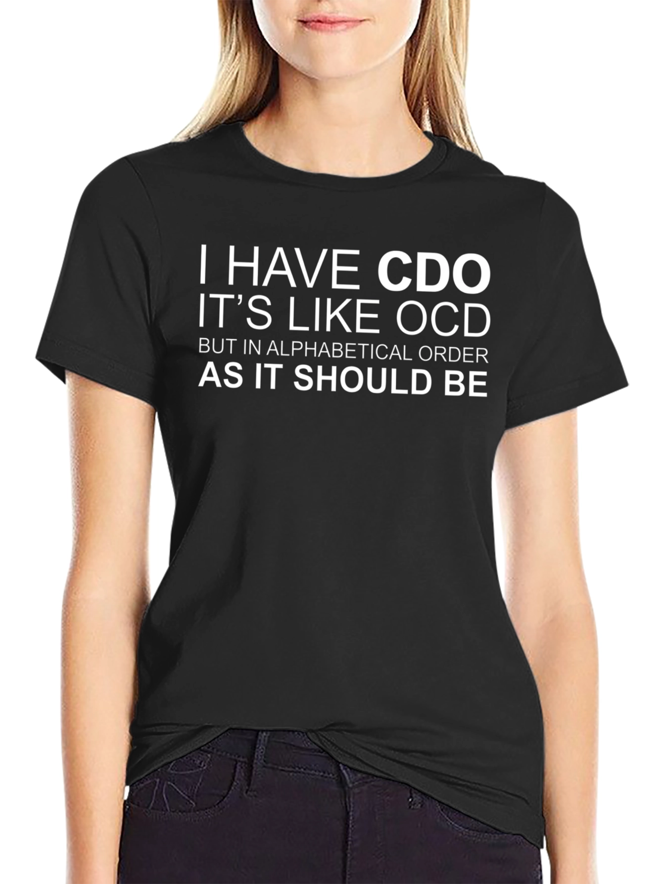 CDO Alphabetical Order Funny Graphic Tee