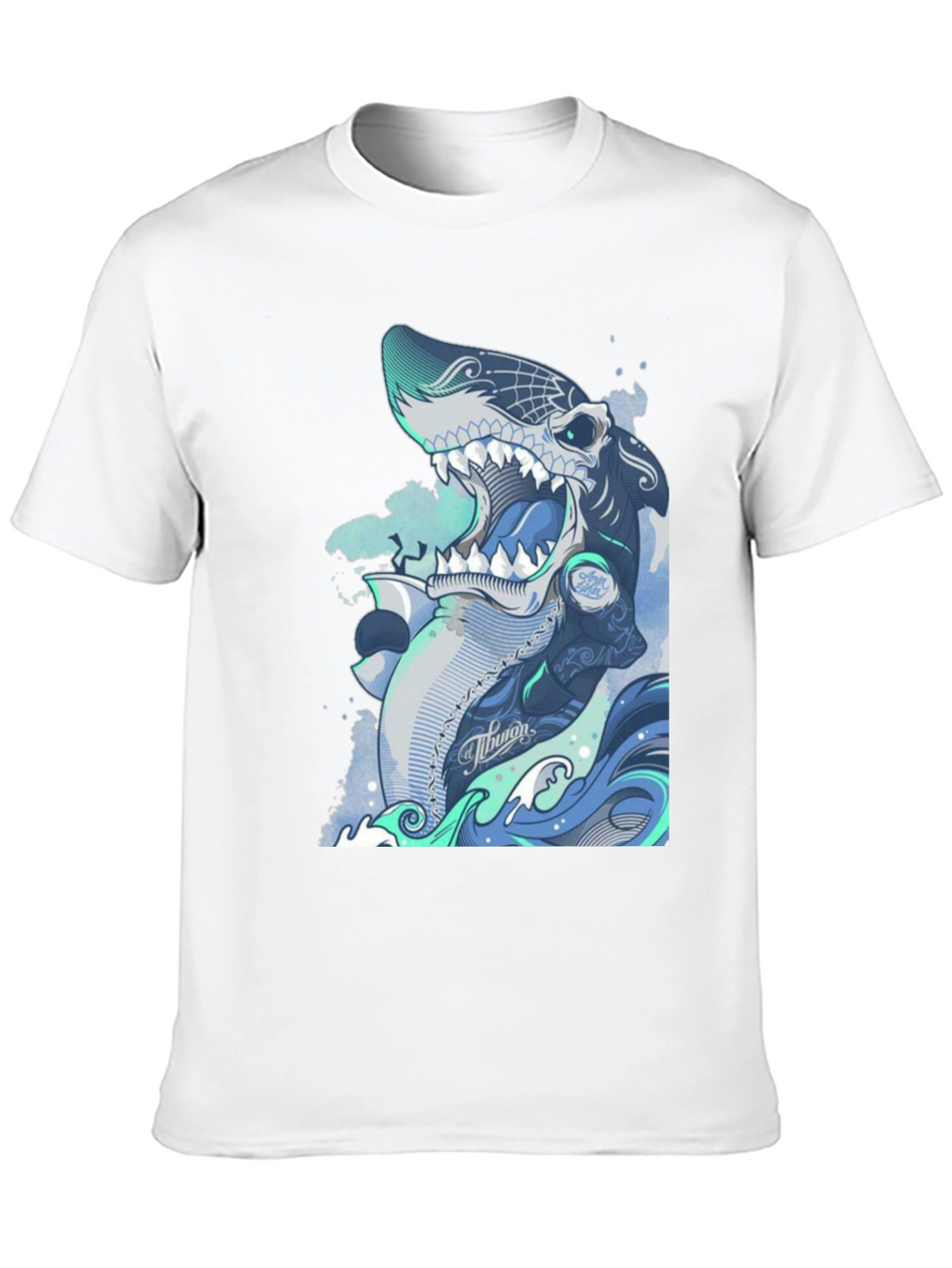 Shark Graphic Tee - Unique Ocean Inspired Design