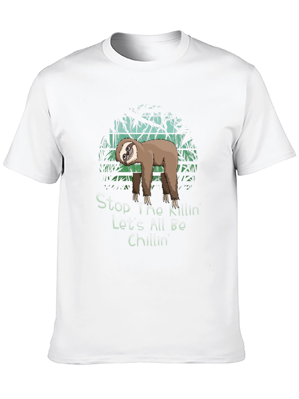 Sloth Chillin Graphic Tee - Relaxed Fit