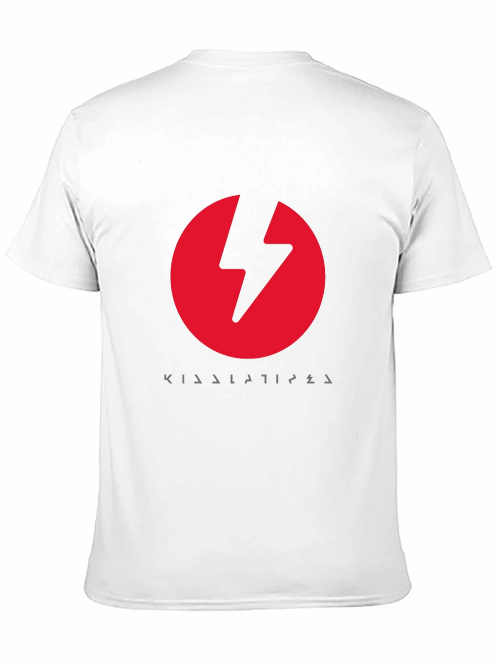 Red Lightning Bolt Black T-Shirt