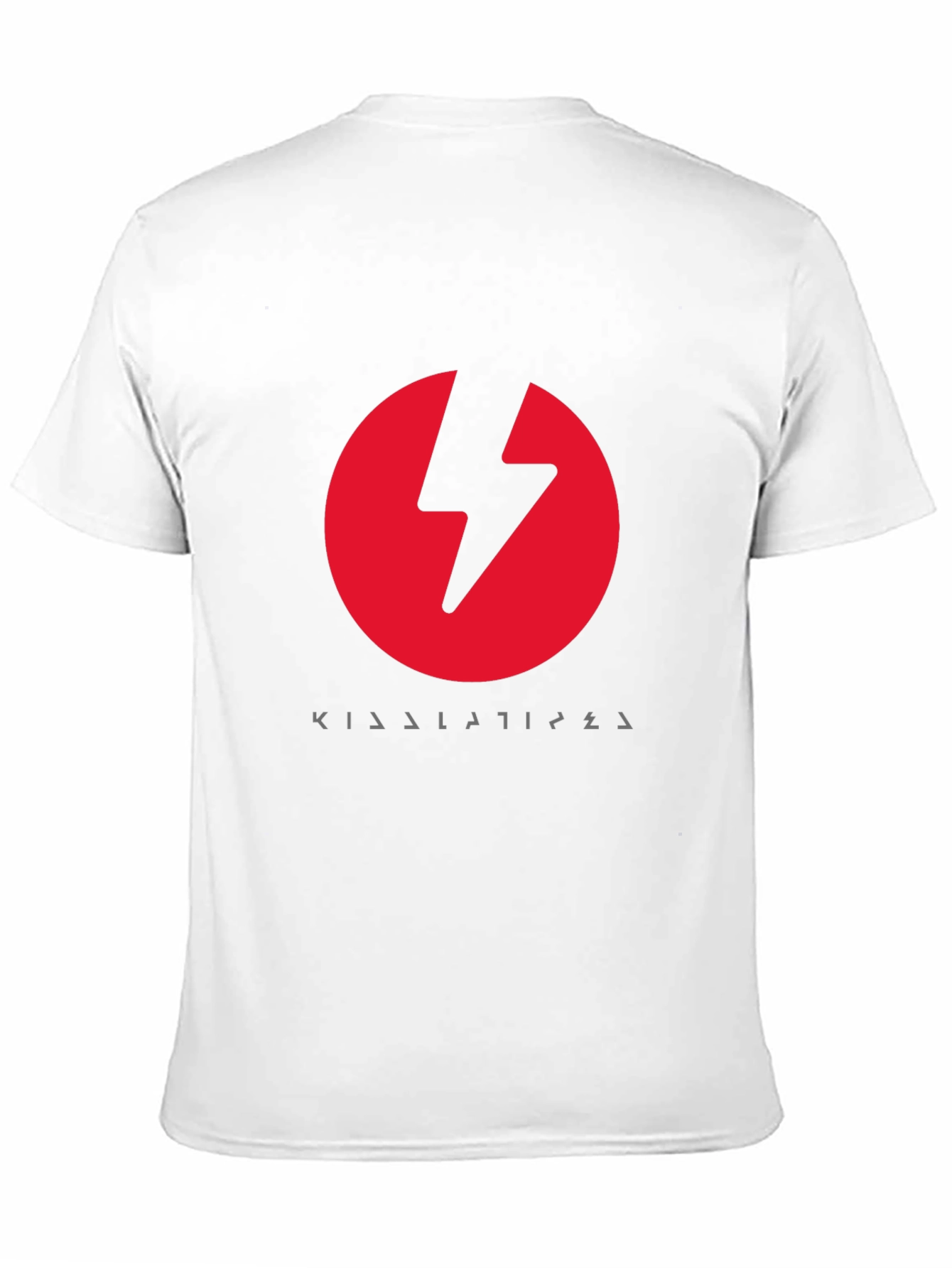 Red Lightning Bolt Black T-Shirt