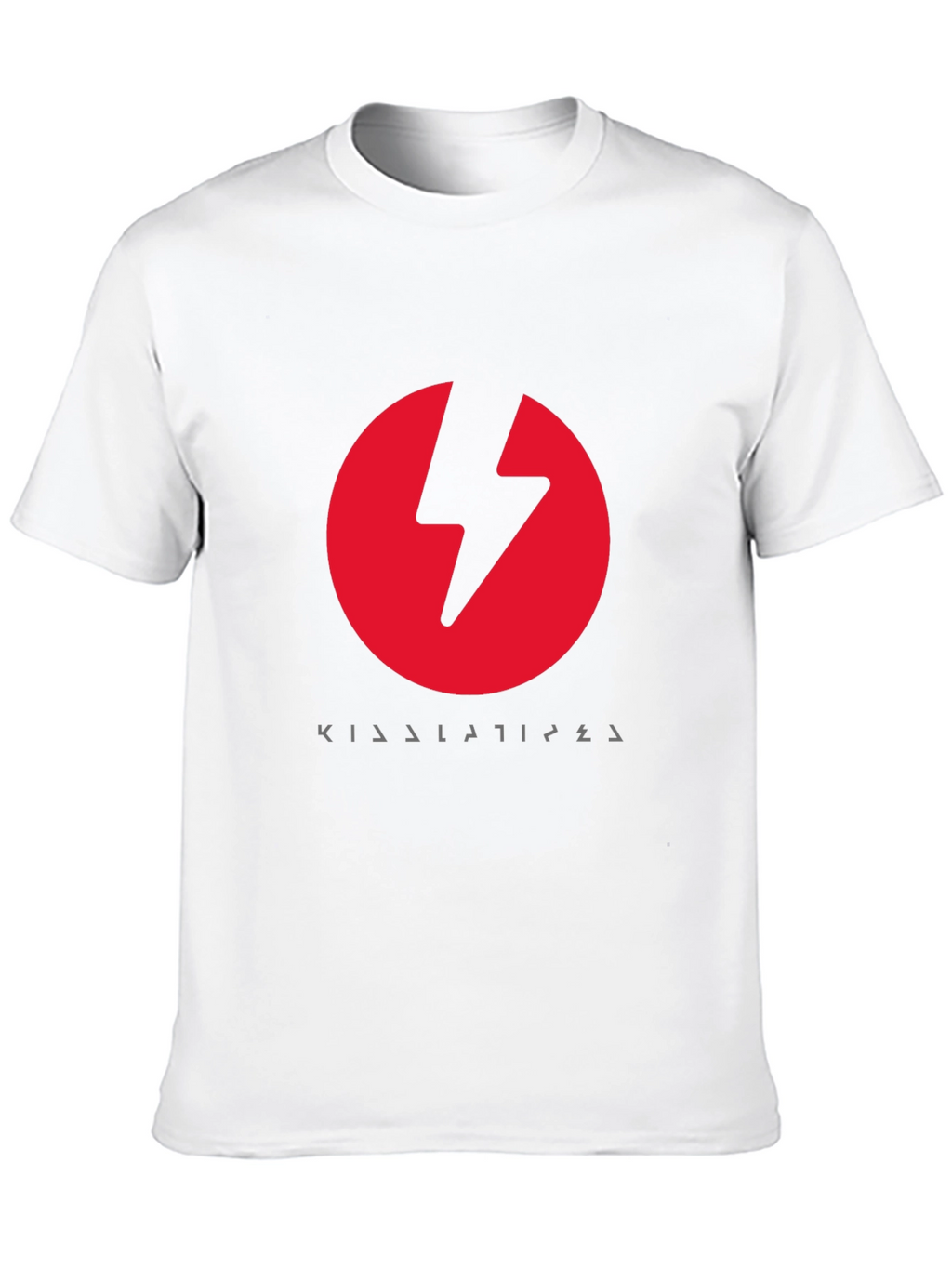 Red Lightning Bolt Black T-Shirt