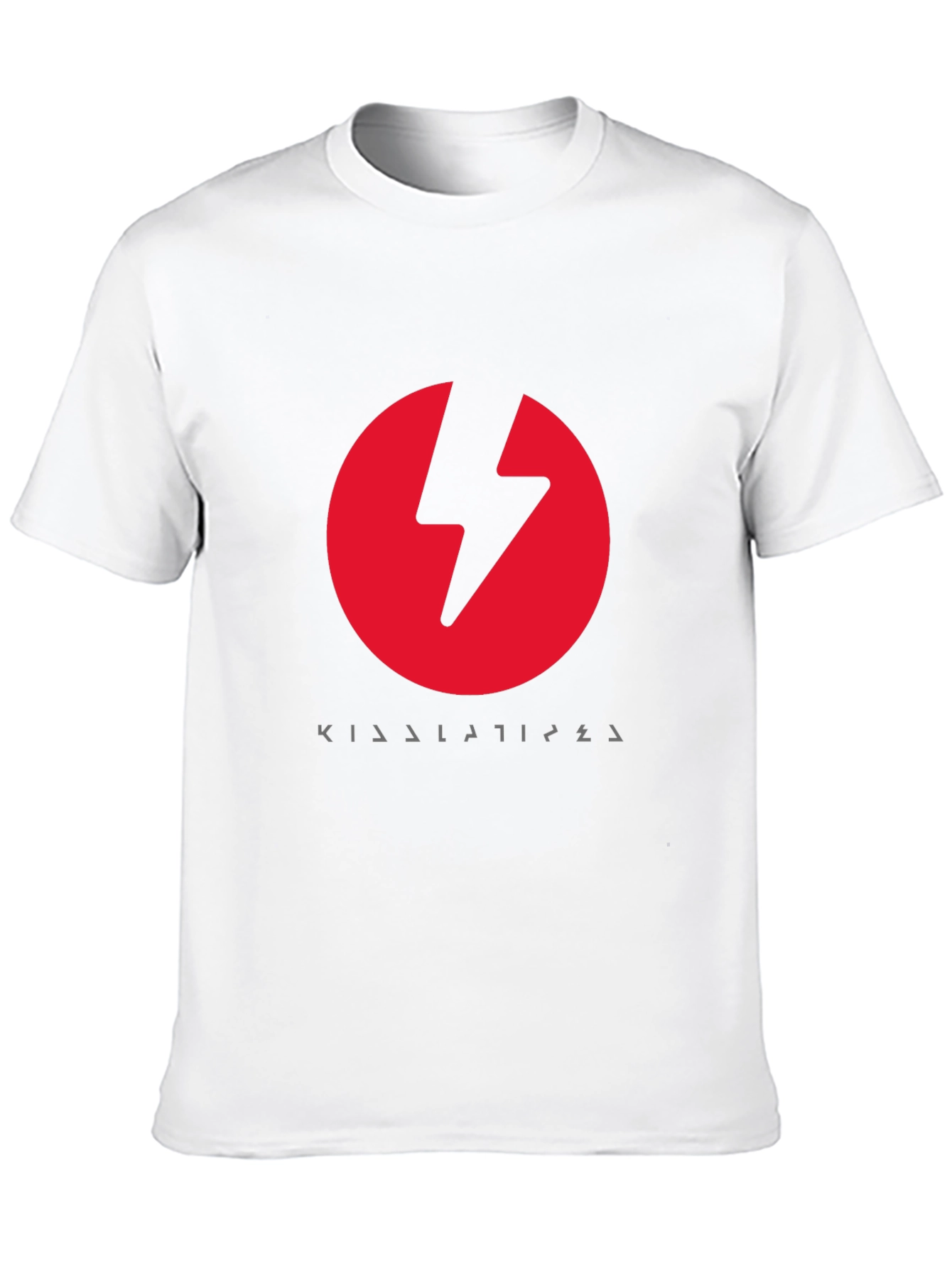 Red Lightning Bolt Black T-Shirt
