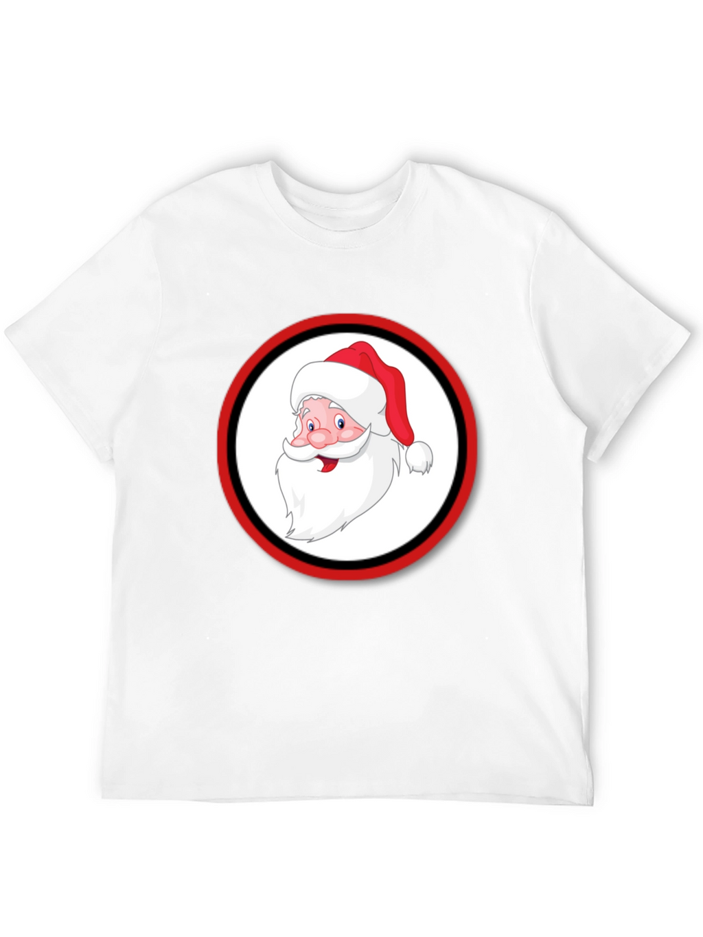 Santa Claus Graphic Black T-Shirt