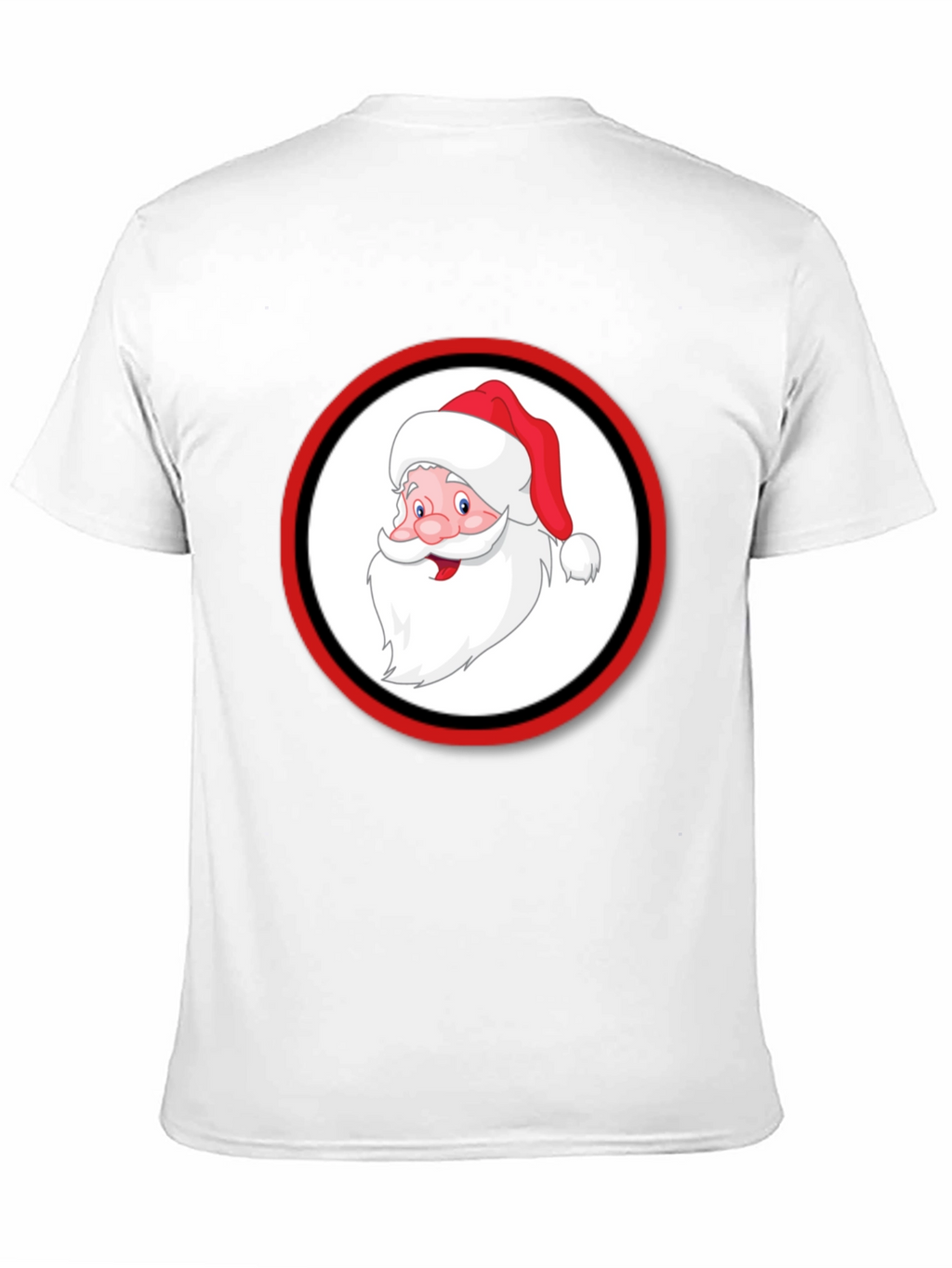 Santa Claus Graphic Black T-Shirt