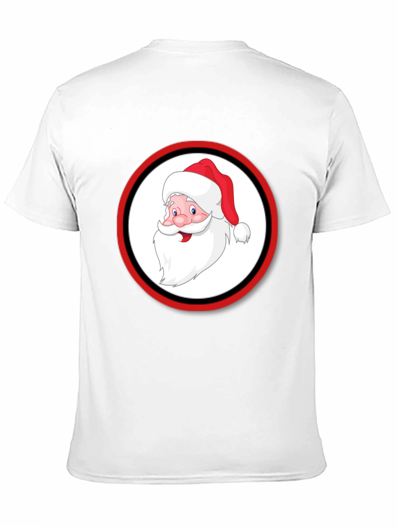 Santa Claus Graphic Black T-Shirt