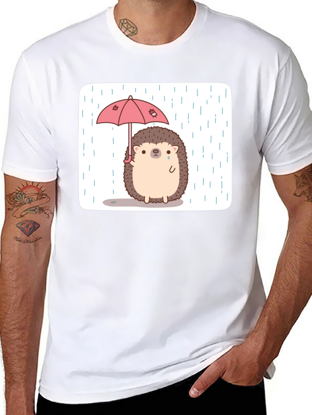 Sad Hedgehog Umbrella T-Shirt