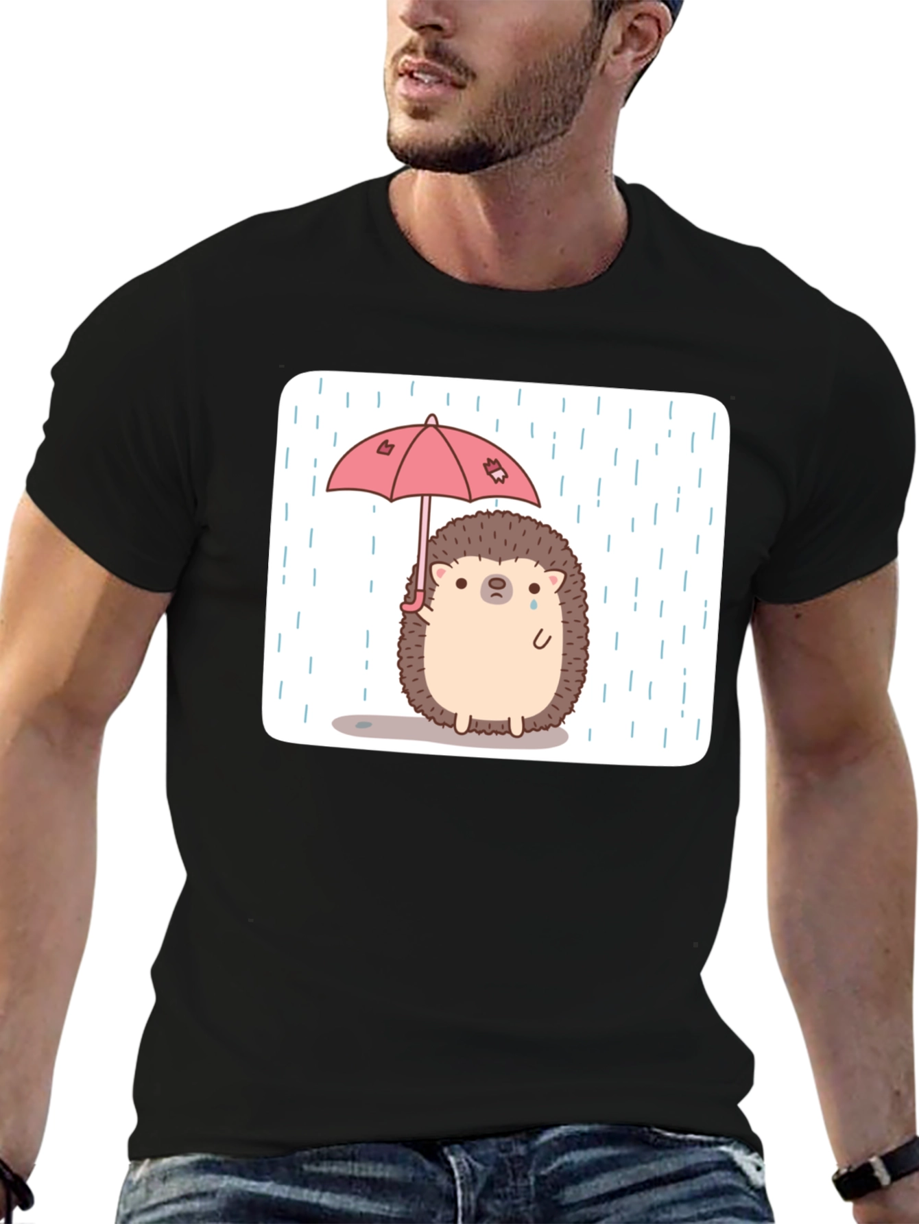 Sad Hedgehog Umbrella T-Shirt