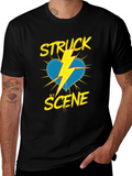 Struck by Scene Black T-Shirt