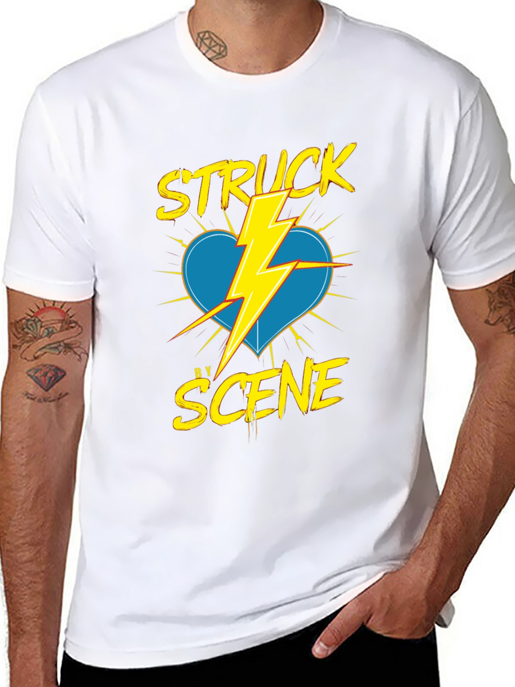 Struck by Scene Black T-Shirt
