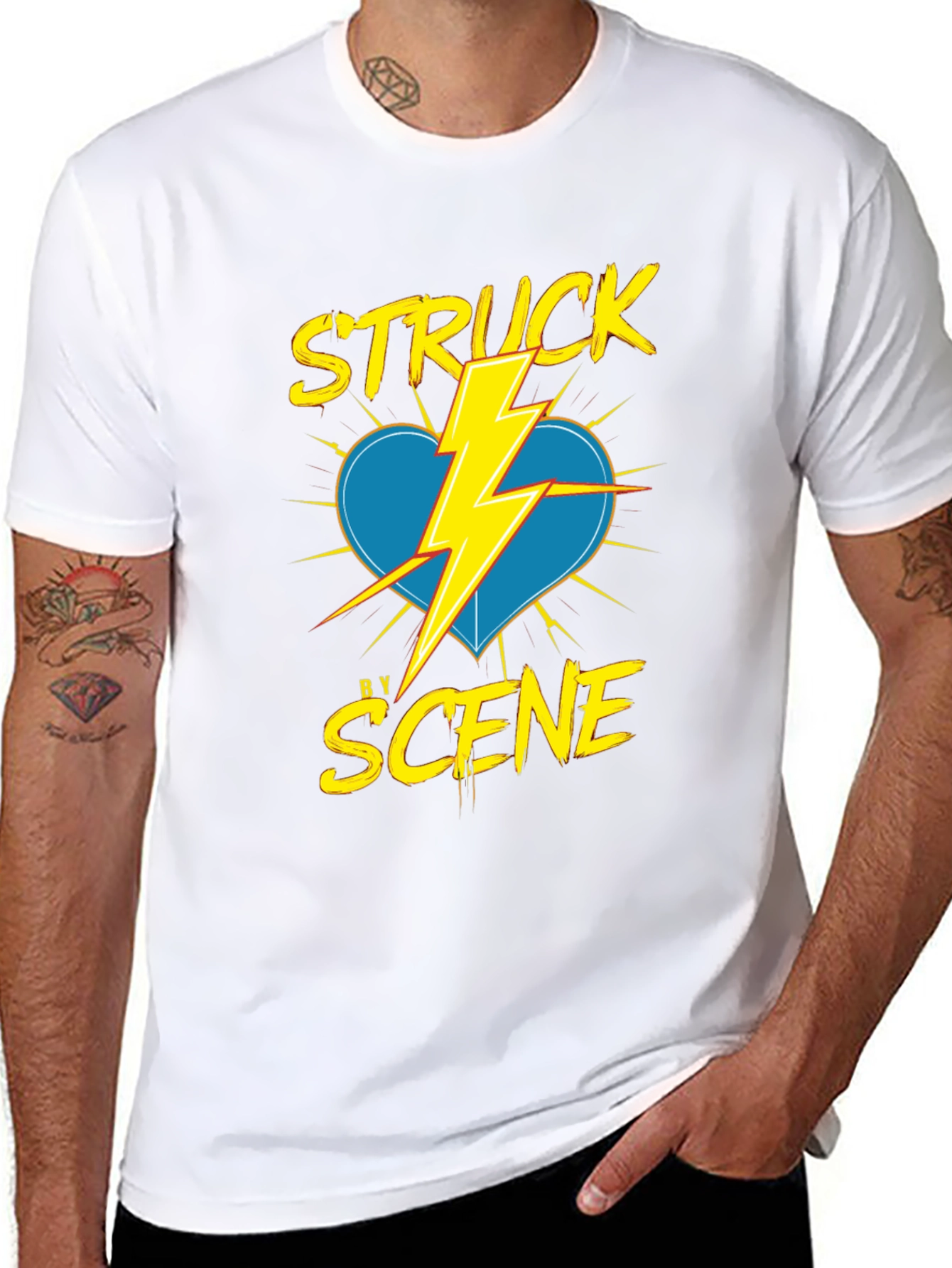 Struck by Scene Black T-Shirt