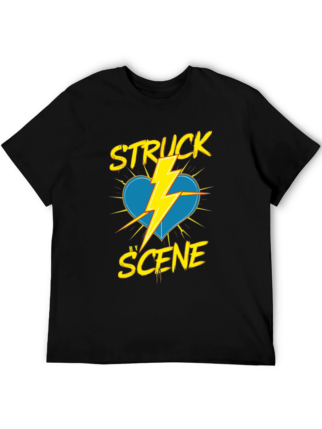 Struck by Scene Black T-Shirt