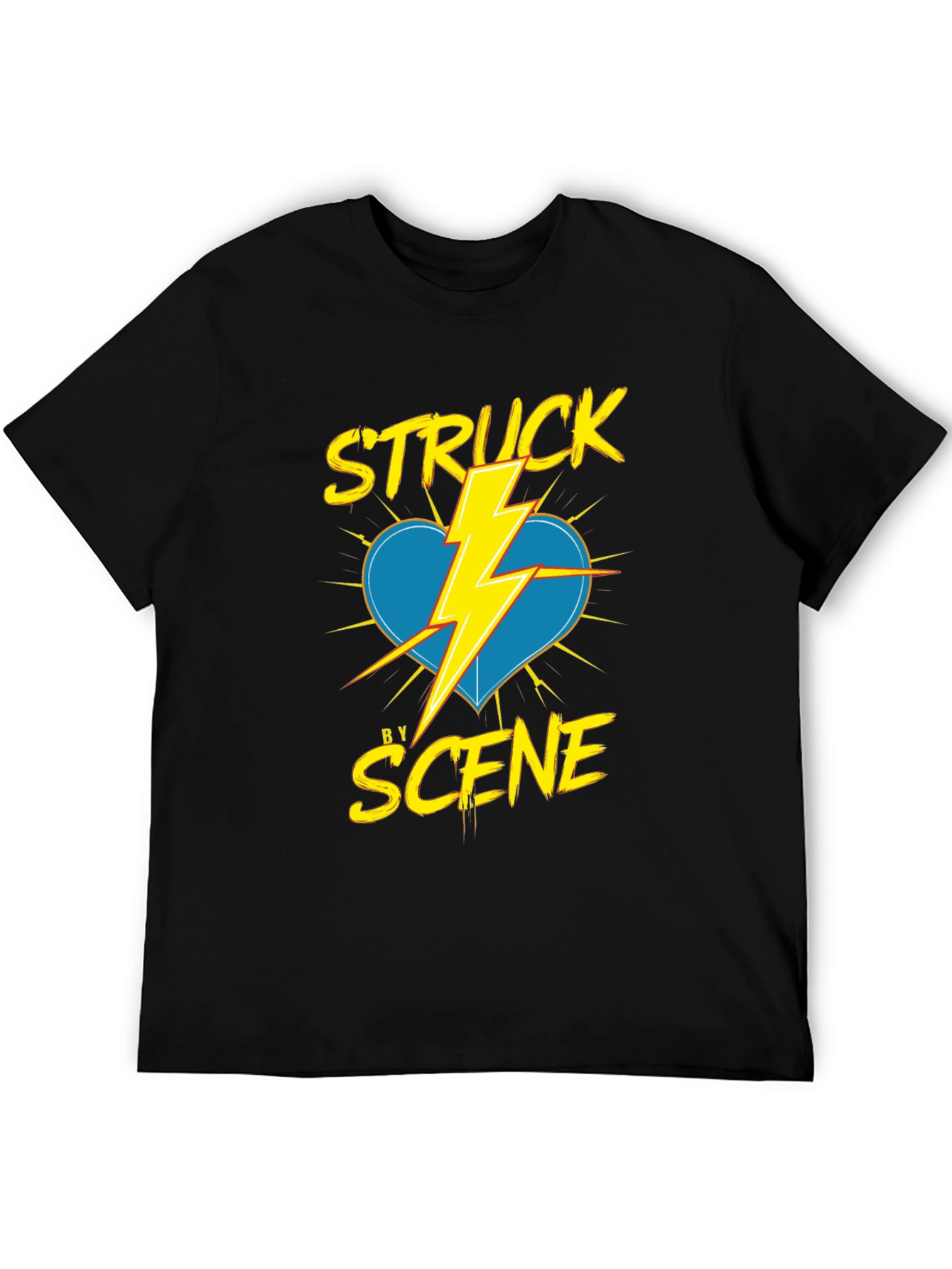 Struck by Scene Black T-Shirt
