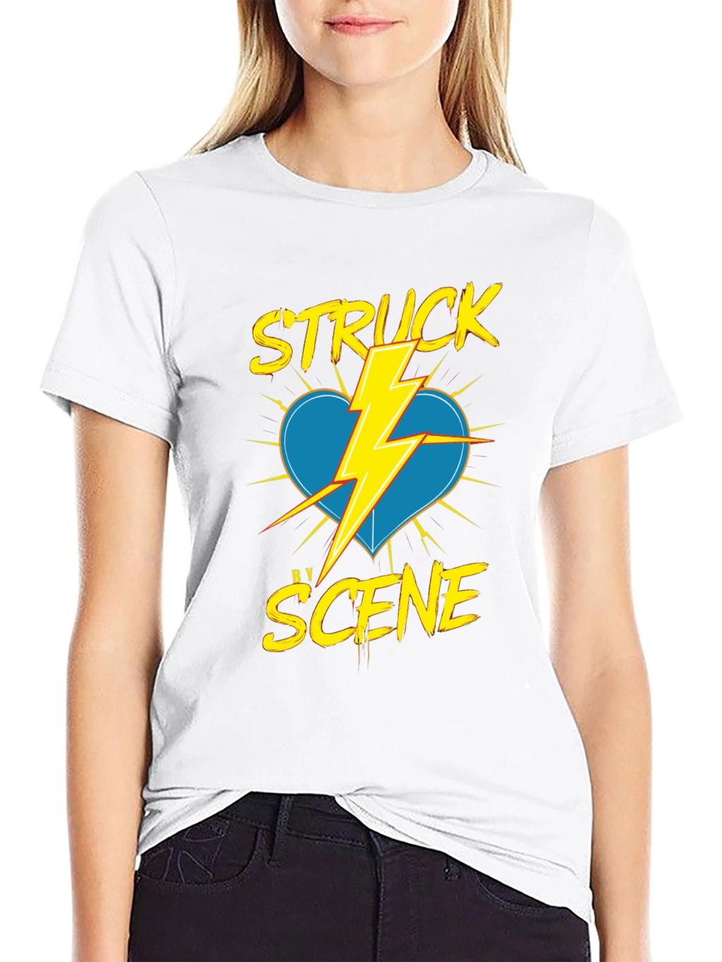 Struck by Scene Black T-Shirt