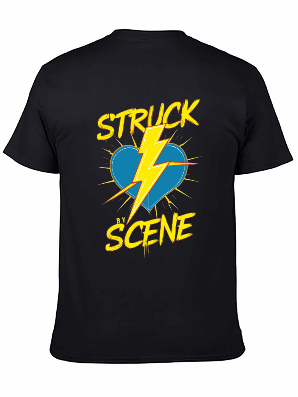 Struck by Scene Black T-Shirt