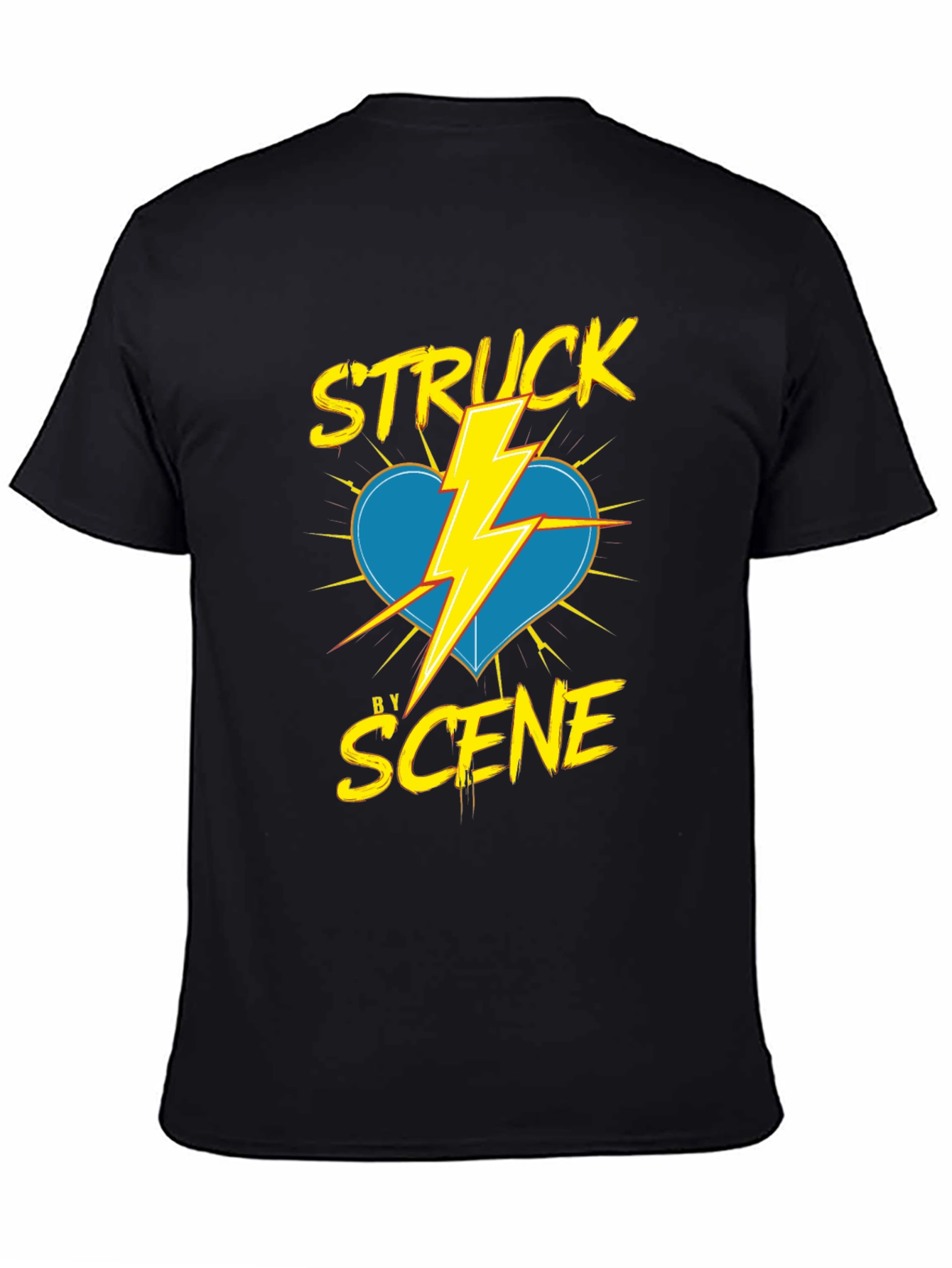 Struck by Scene Black T-Shirt