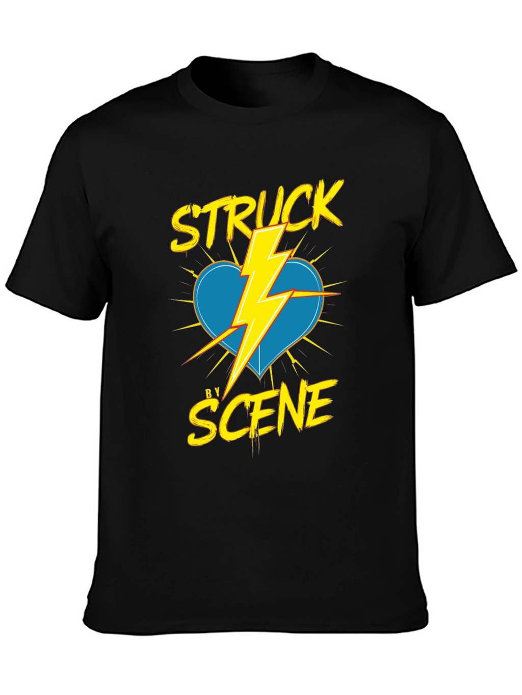 Struck by Scene Black T-Shirt