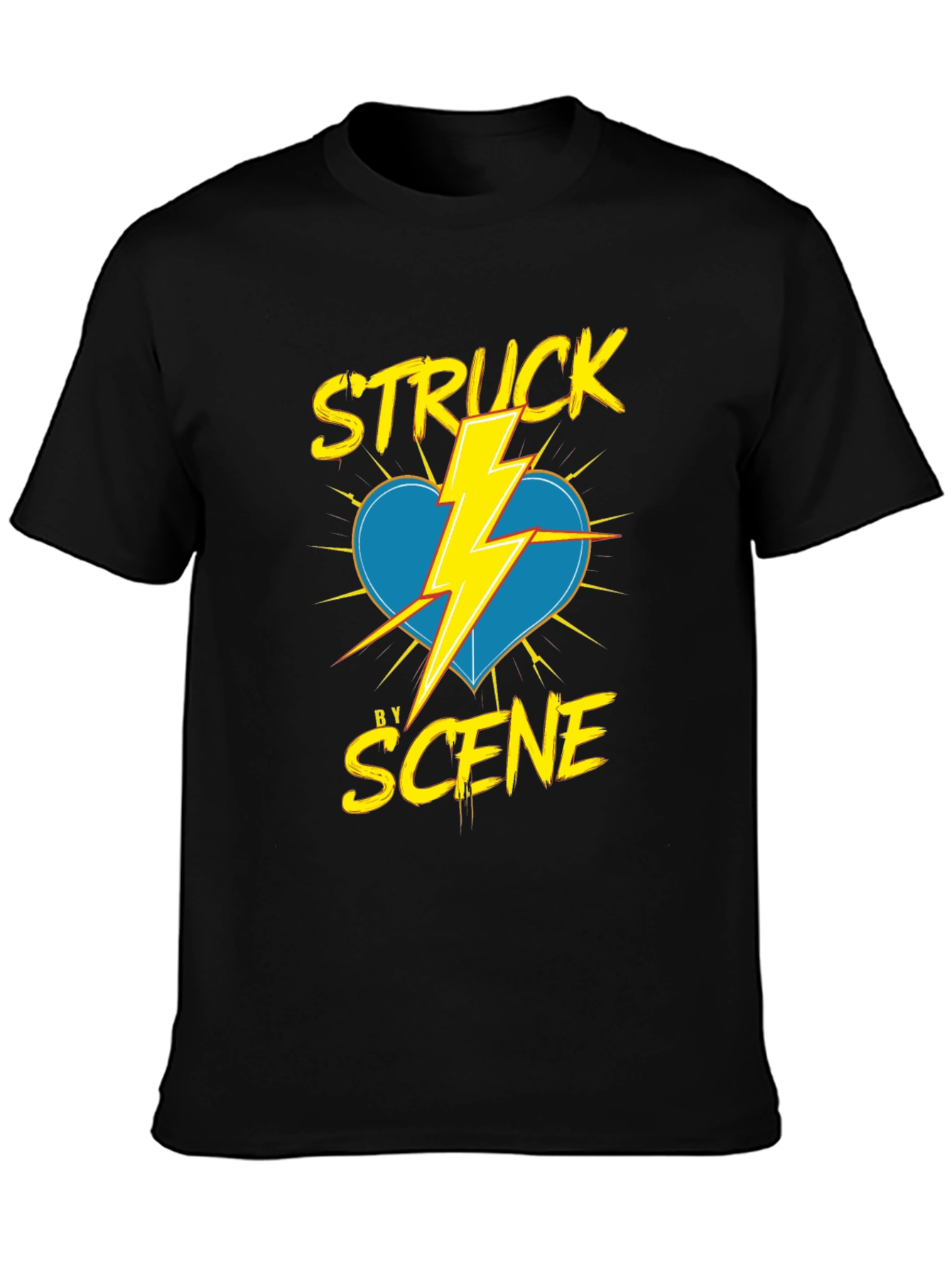 Struck by Scene Black T-Shirt