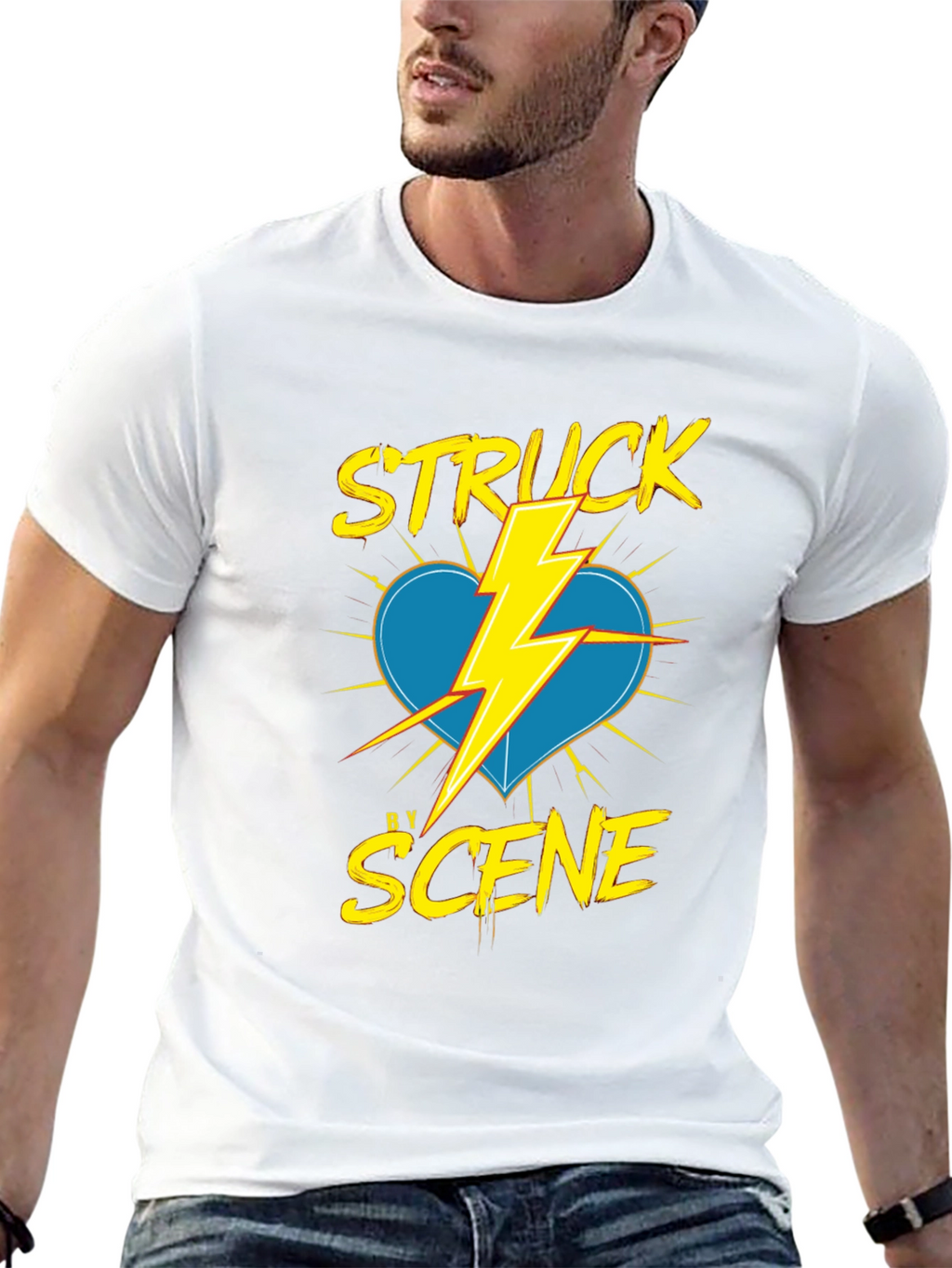 Struck by Scene Black T-Shirt