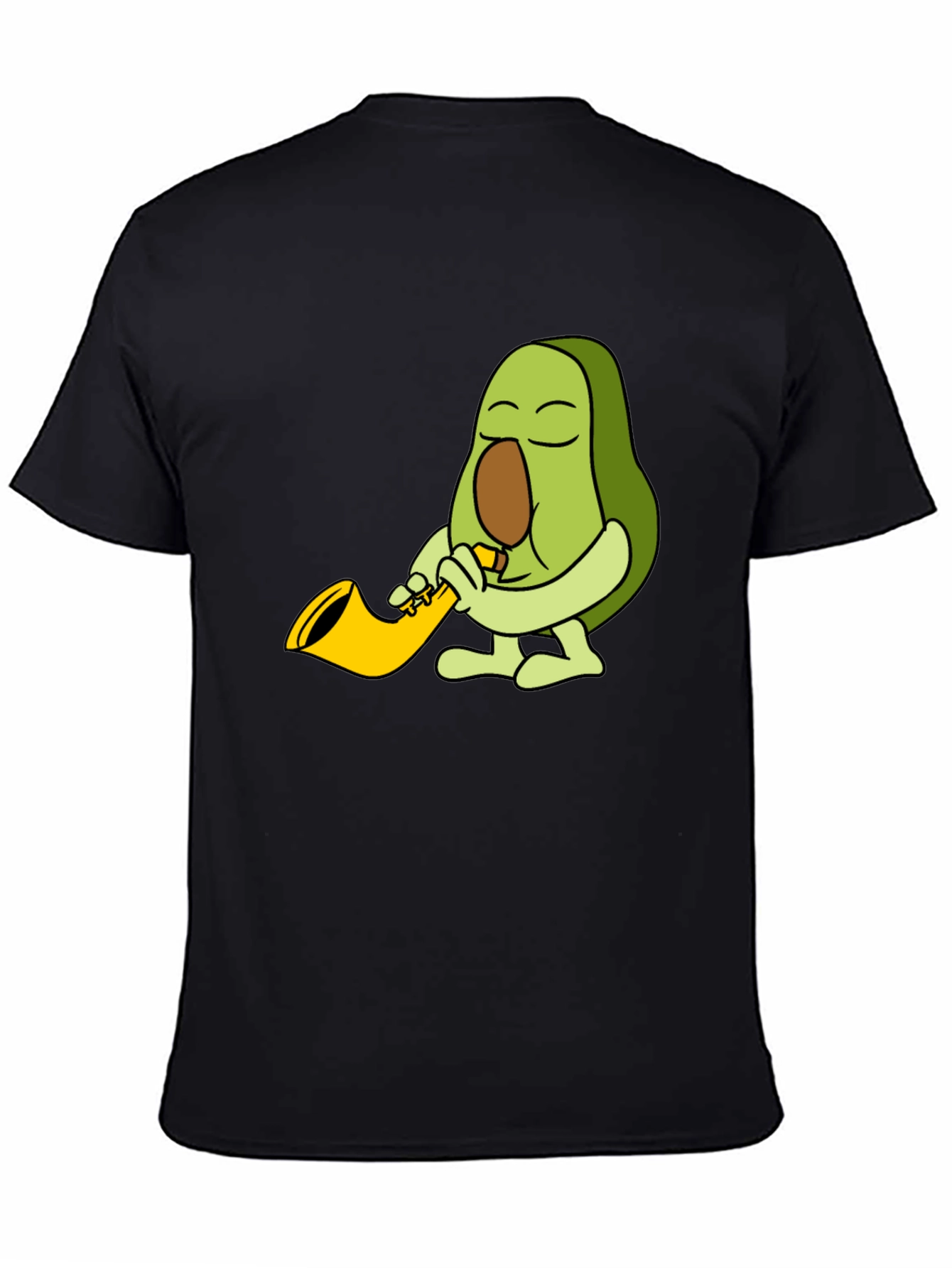 Avocado Sax Player Graphic T-Shirt