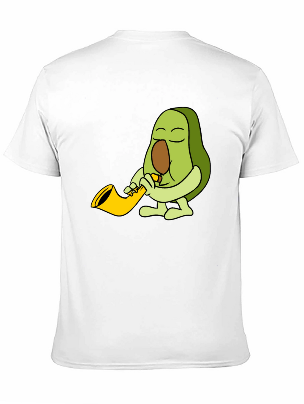 Avocado Sax Player Graphic T-Shirt