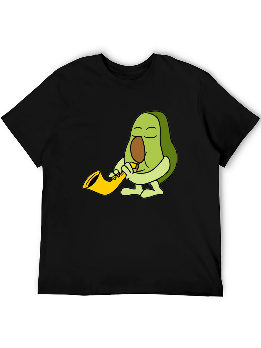 Avocado Sax Player Graphic T-Shirt