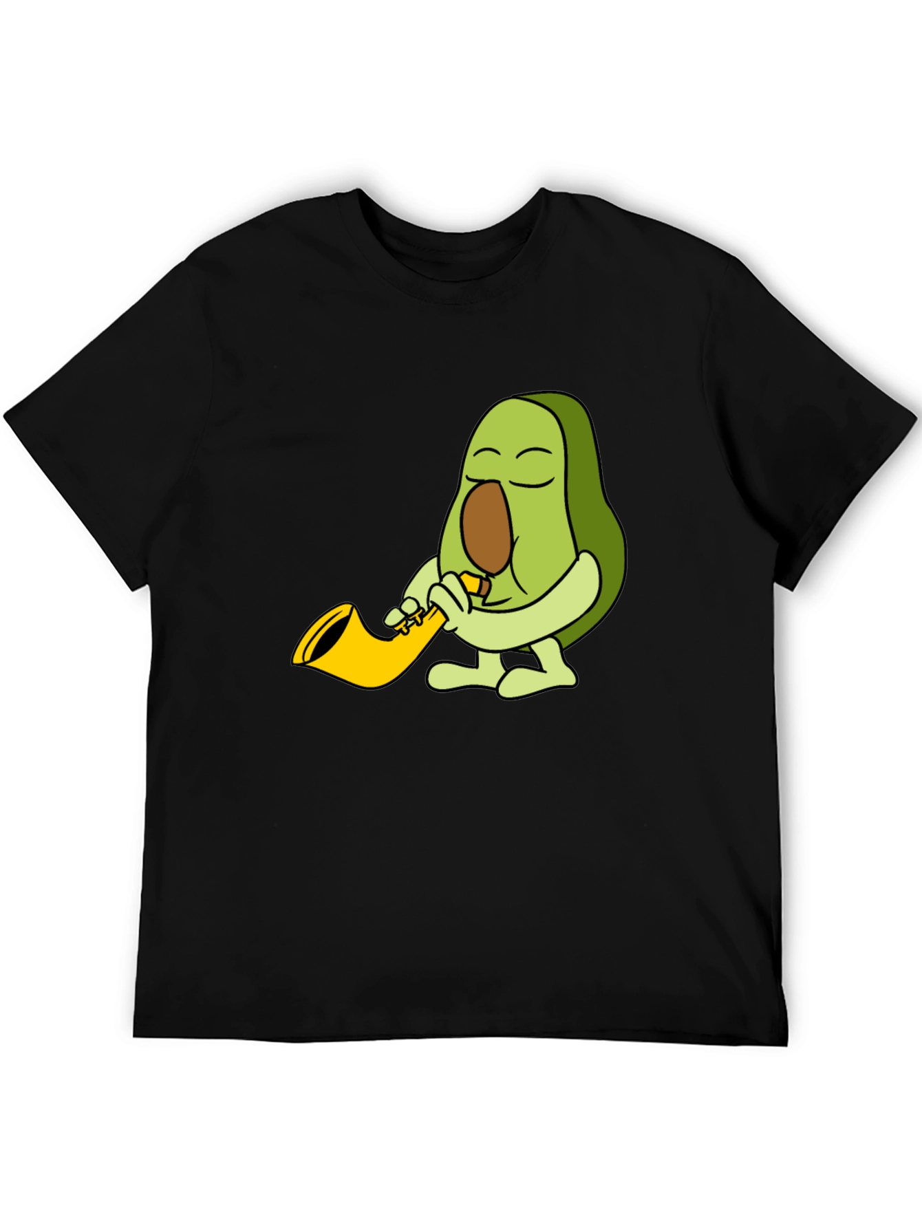 Avocado Sax Player Graphic T-Shirt