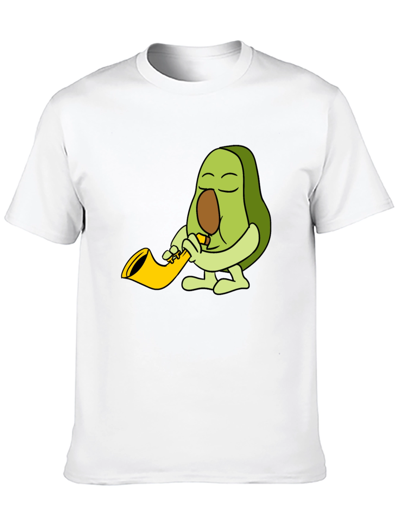 Avocado Sax Player Graphic T-Shirt