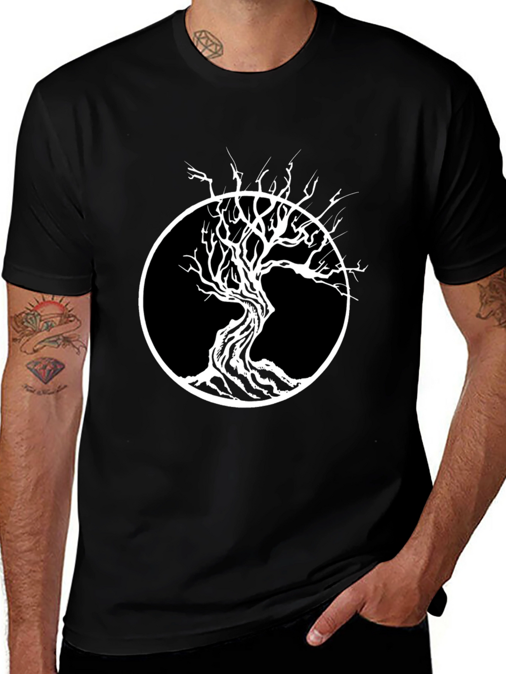 Tree of Life Graphic Black T-Shirt