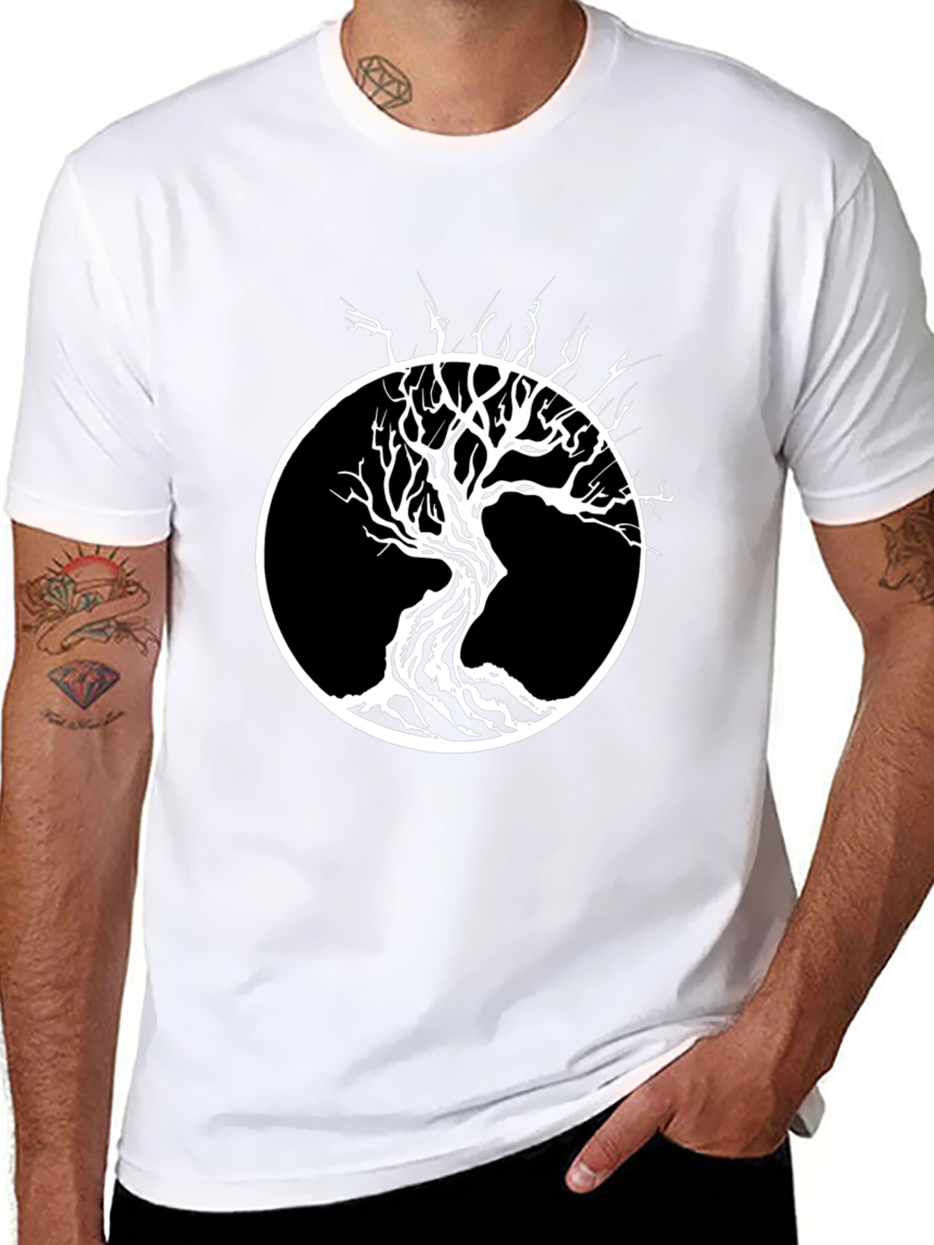 Tree of Life Graphic Black T-Shirt