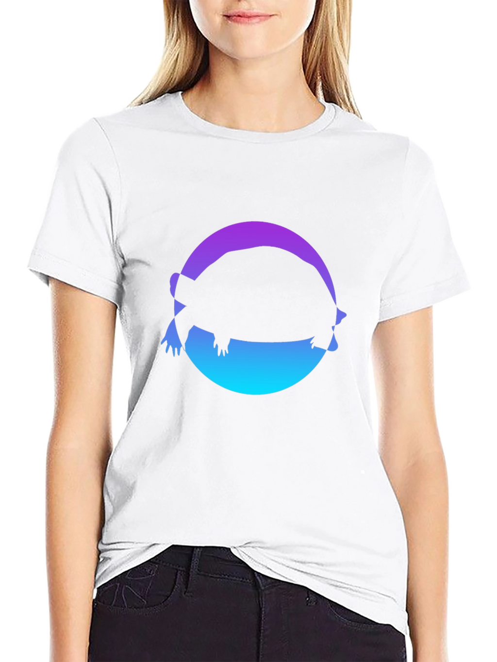 Turtle Silhouette Graphic Tee