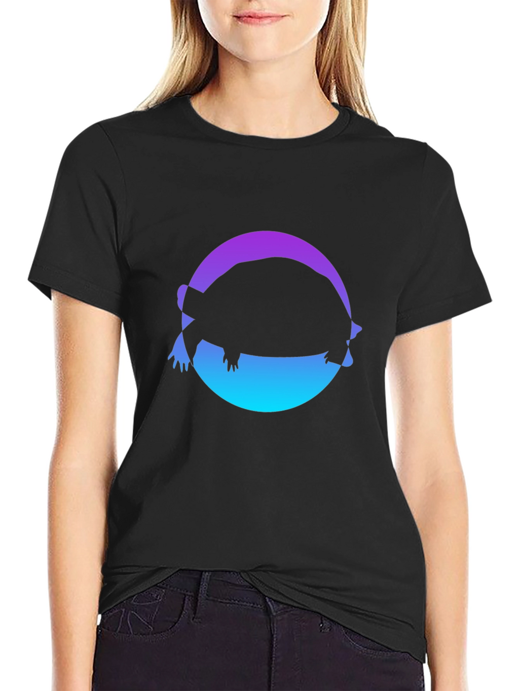 Turtle Silhouette Graphic Tee