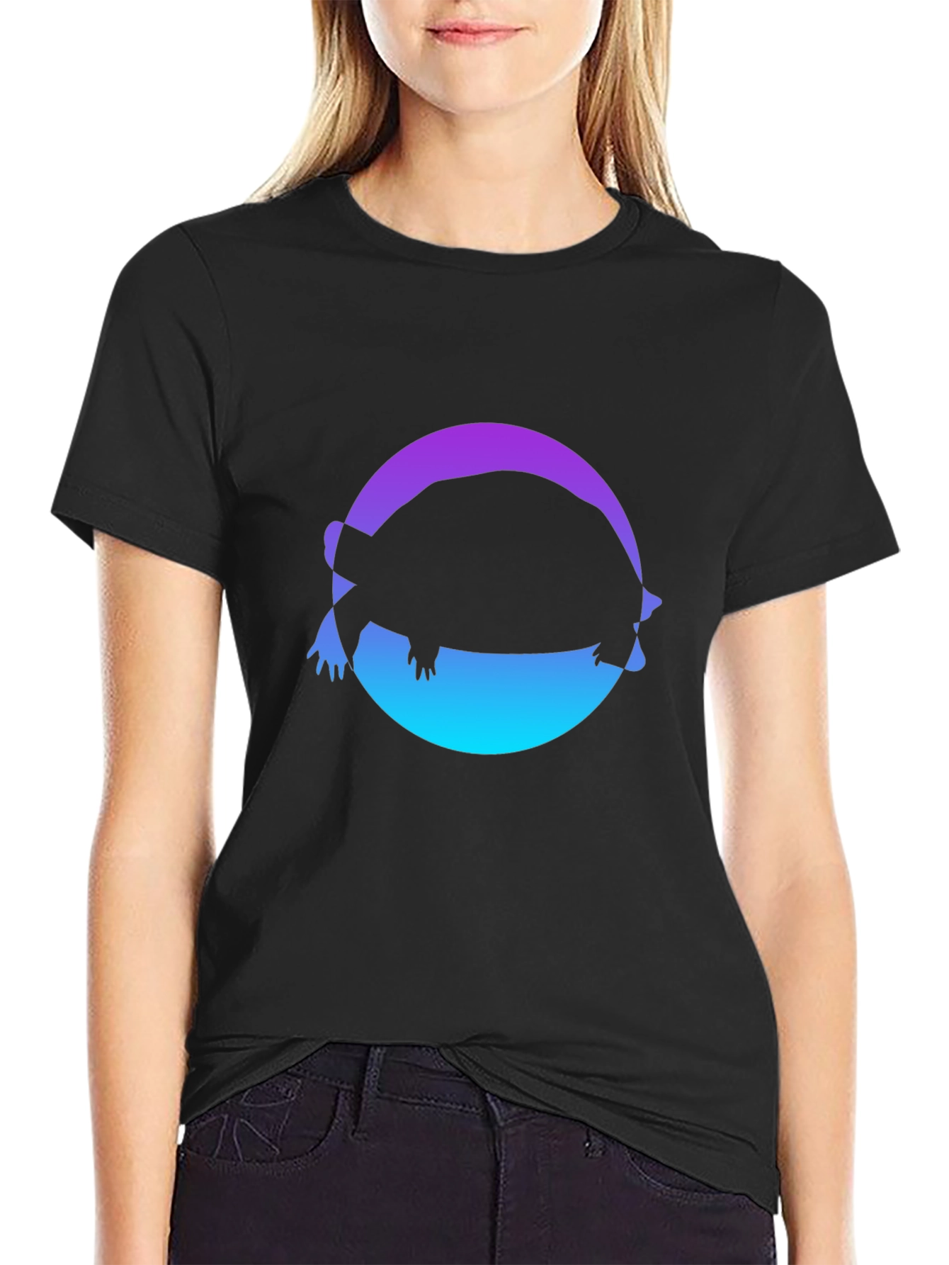 Turtle Silhouette Graphic Tee
