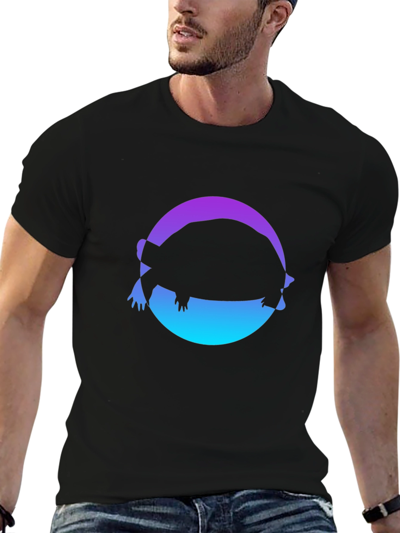 Turtle Silhouette Graphic Tee