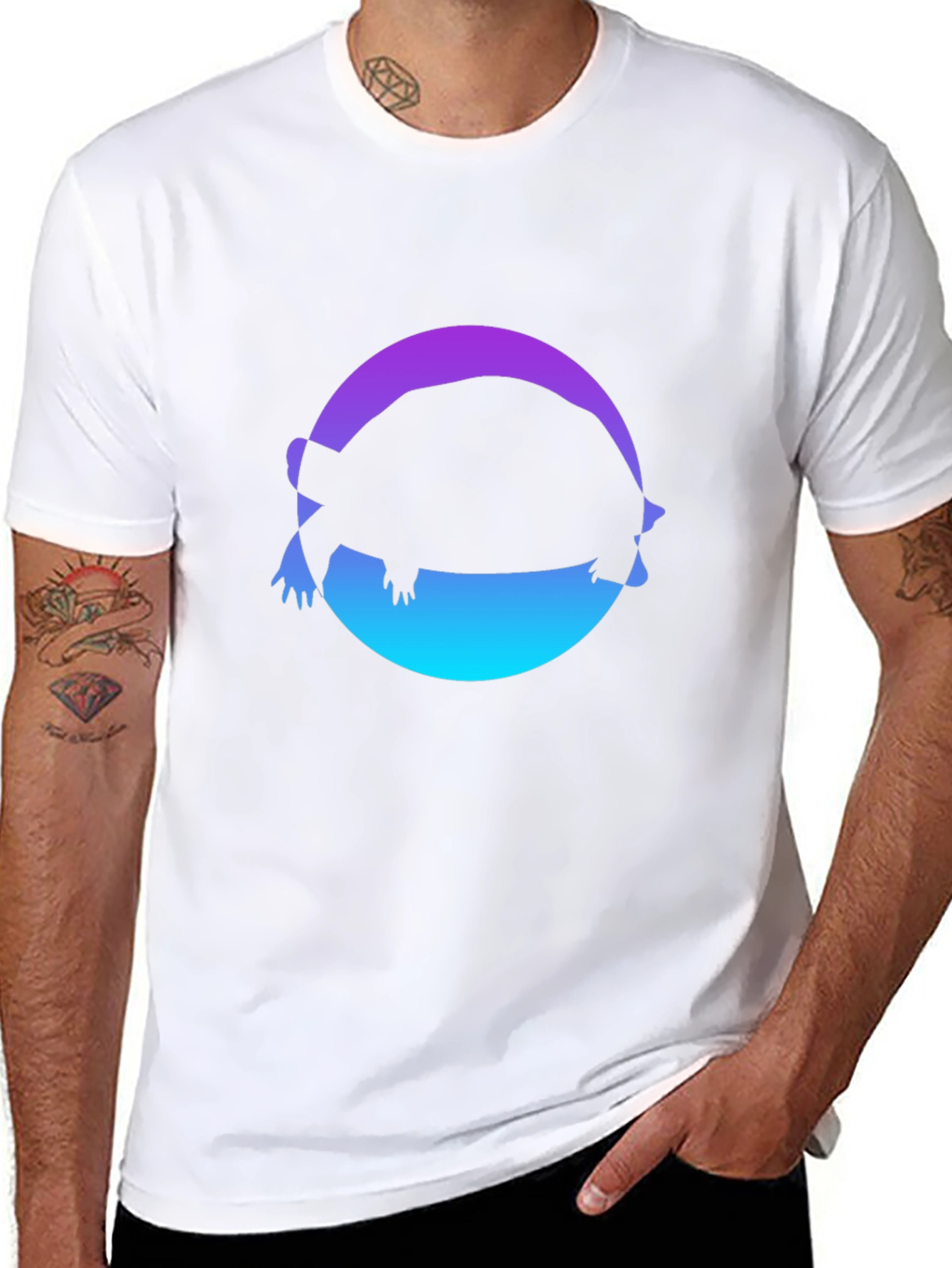 Turtle Silhouette Graphic Tee