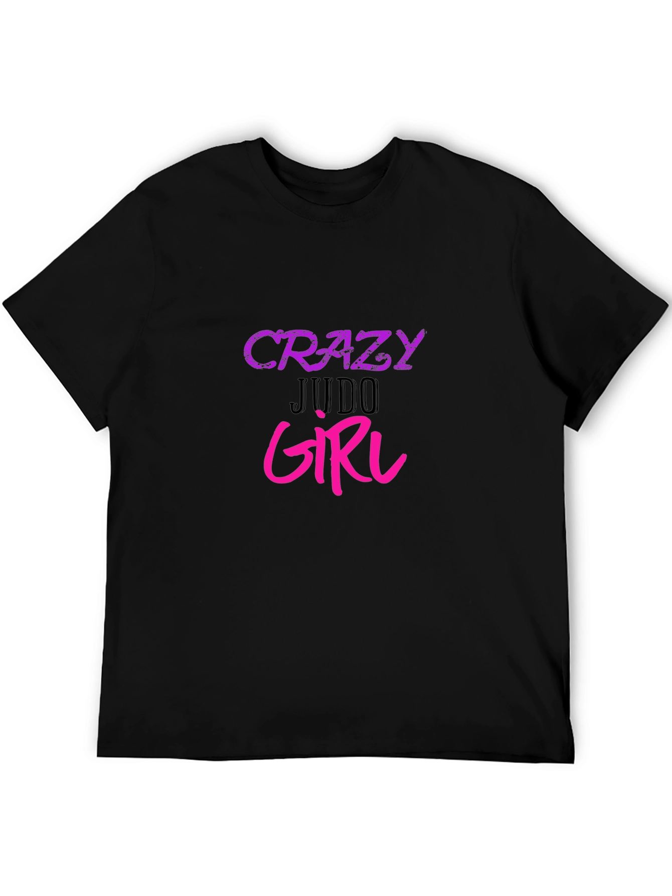 Crazy Judo Girl Graphic Tee - Black Unisex T-Shirt