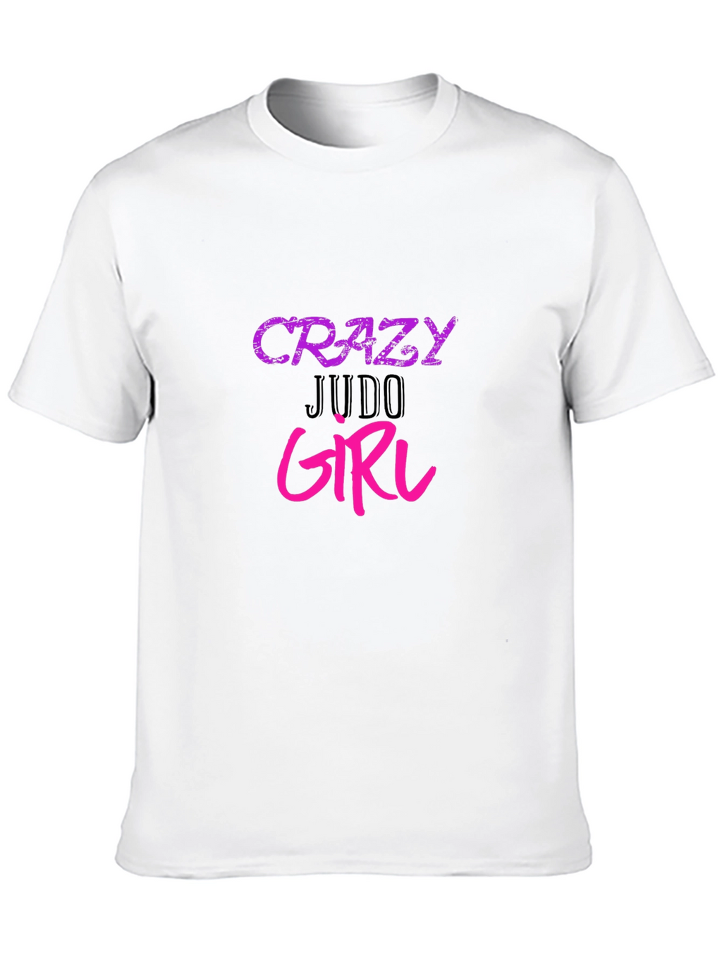 Crazy Judo Girl Graphic Tee - Black Unisex T-Shirt