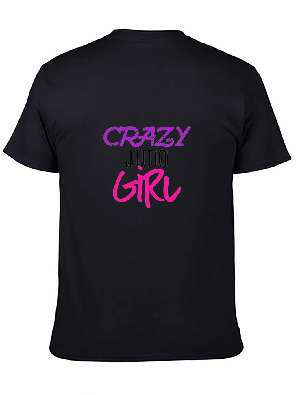 Crazy Judo Girl Graphic Tee - Black Unisex T-Shirt