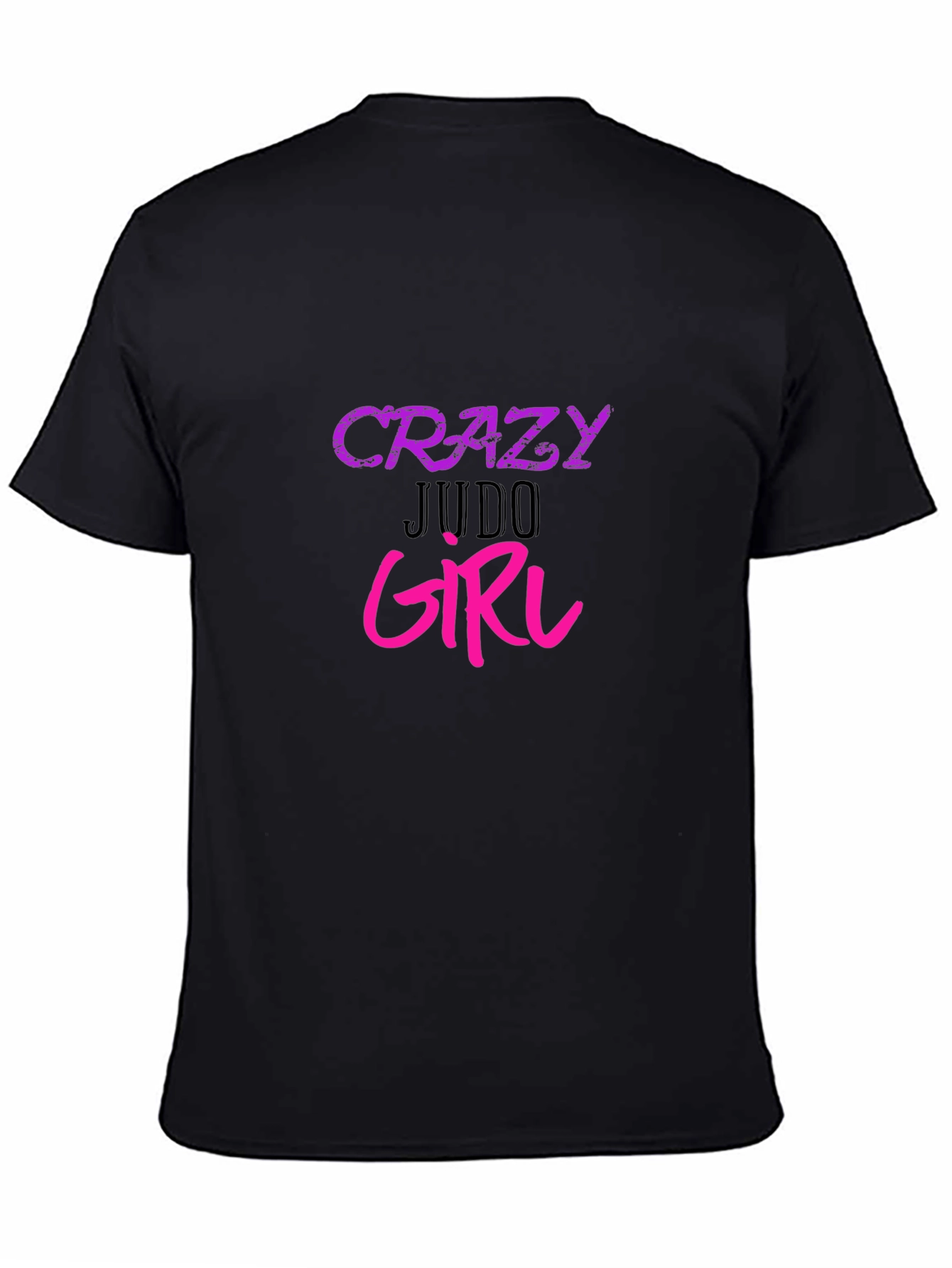 Crazy Judo Girl Graphic Tee - Black Unisex T-Shirt