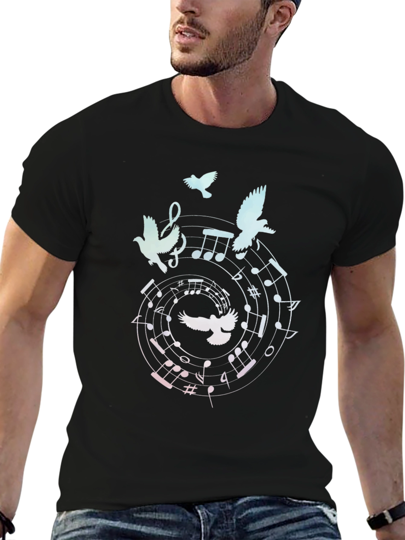 Musical Dove Graphic T-Shirt