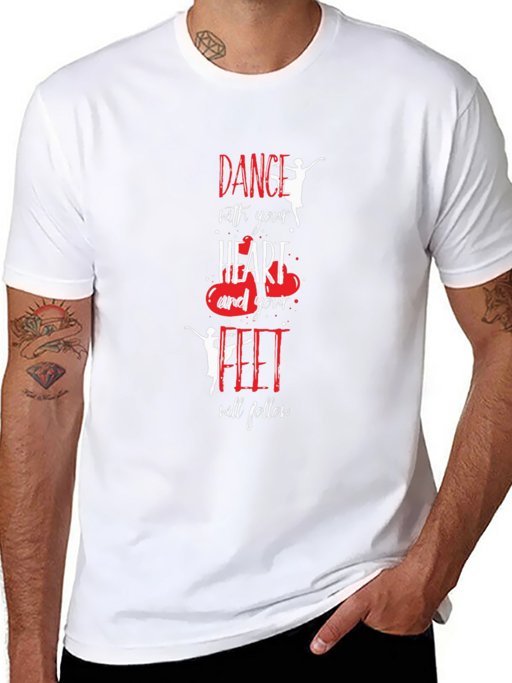 Dance with Your Heart Black T-Shirt