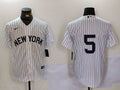 Men's New York Yankees Joe Dimaggio #5 White Limited Player Jerseys