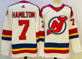 Men's New Jerseys Devils Dougie Hamilton #7 White Game Jerseys