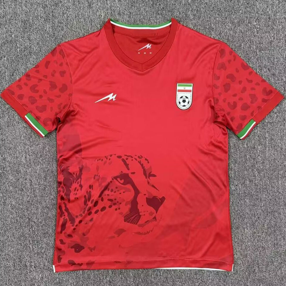 2026/27 Iran Away Red Fans Soccer Jersey Item NO.: 2152607 Front
