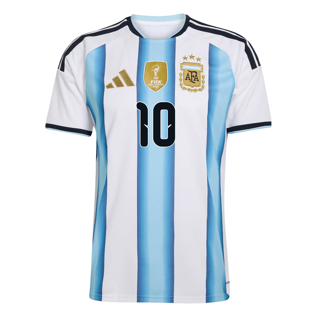 MESSI #10 Argentina Home Soccer Jersey World Cup 2026 Blue&White Back