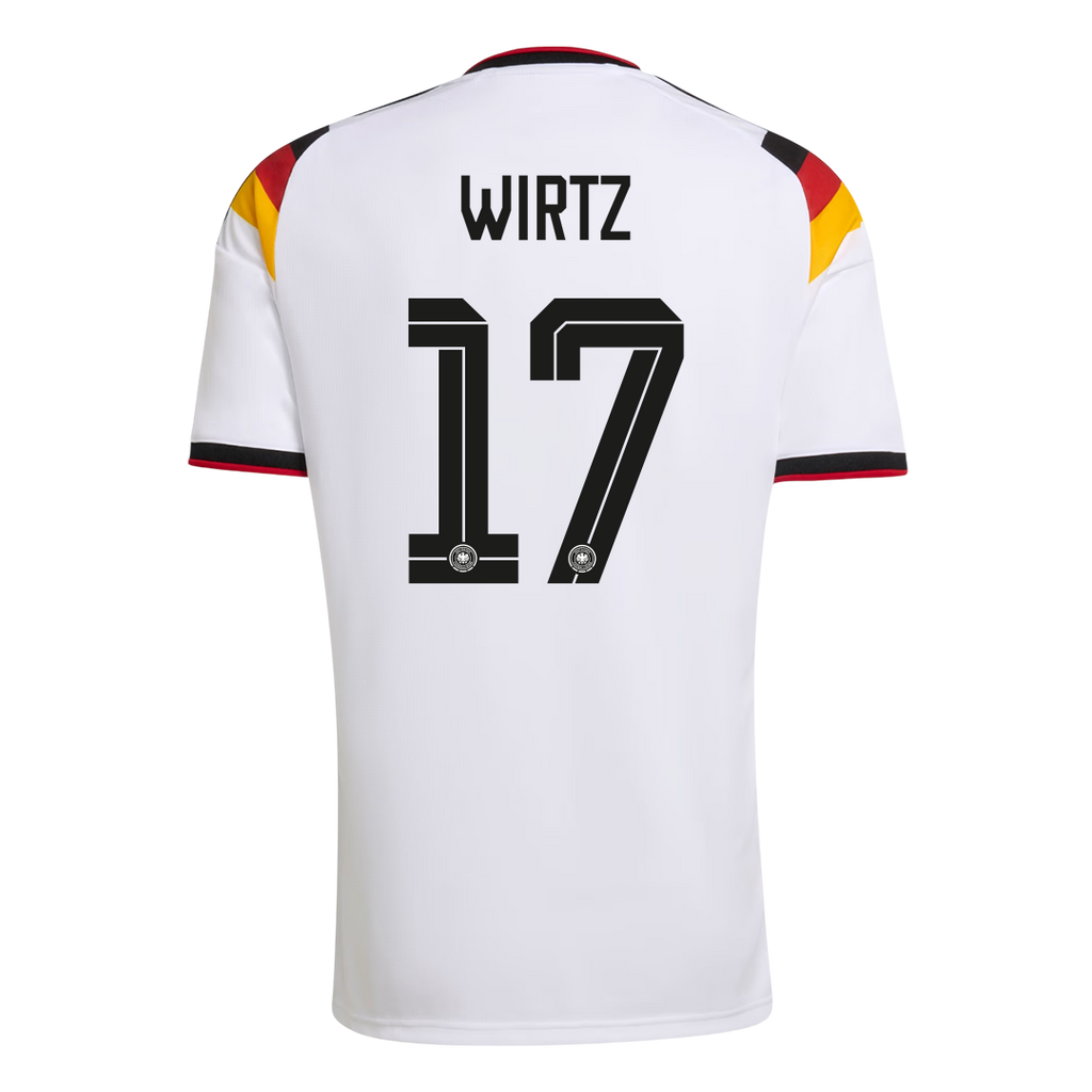 WIRTZ #17 Germany Home Soccer Jersey World Cup 2026 White Image 3