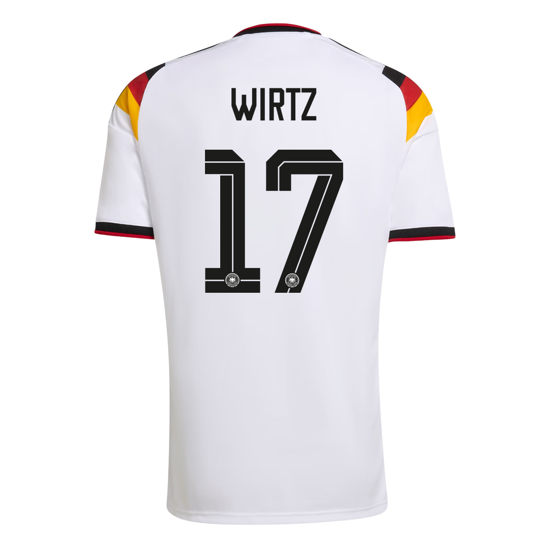 WIRTZ #17 Germany Home Soccer Jersey World Cup 2026 White Image 3