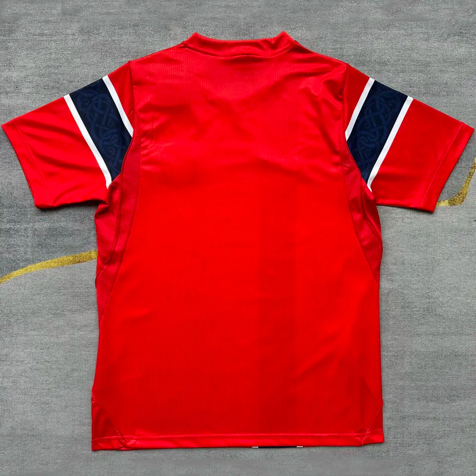 2026/27 Norway Home Red Fans Soccer Jersey Detail 3
